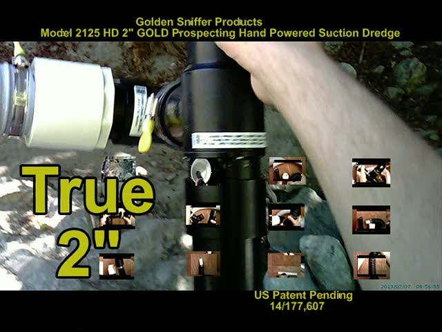 Model 2125 HD Gold Hand Dredge DVD Video 